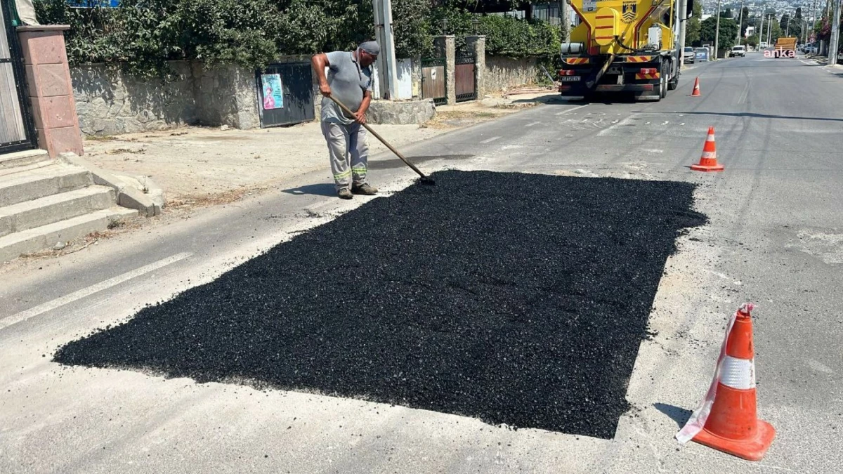 Bodrum Belediyesi, Cadde ve Sokaklarda Asfalt Çalışmalarını Sürdürüyor